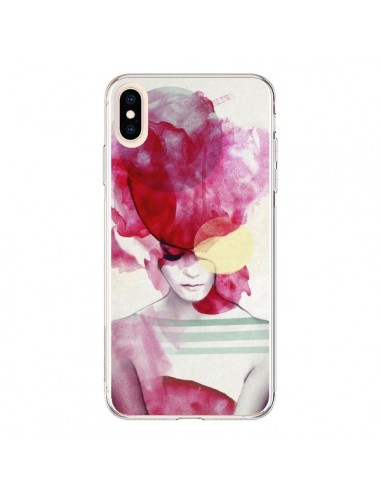 Coque iPhone XS Max Bright Pink Portrait Femme - Jenny Liz Rome