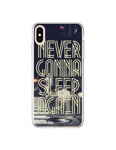 Coque iPhone XS Max Never Gonna Sleep New York City - Javier Martinez