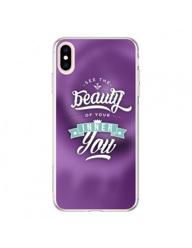 Coque iPhone XS Max Beauty Violet - Javier Martinez