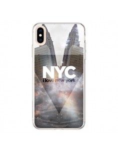 Coque iPhone XS Max I Love New York City Gris - Javier...