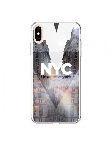 Coque iPhone XS Max I Love New York City Orange - Javier Martinez