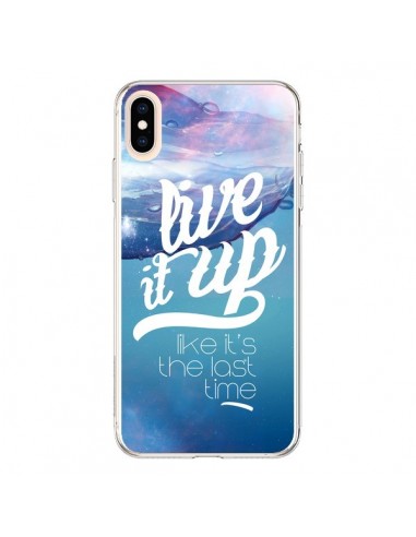 Coque iPhone XS Max Last Time Bleu - Javier Martinez