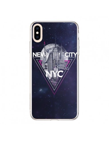 Coque iPhone XS Max New York City Triangle Rose - Javier Martinez