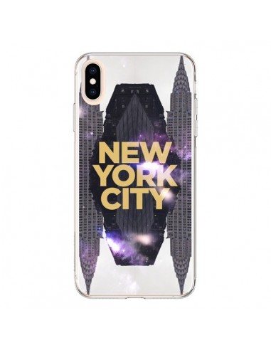 Coque iPhone XS Max New York City Orange - Javier Martinez