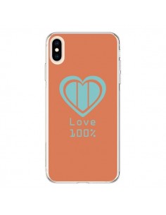 Coque iPhone XS Max Love 100 pour 100 Coeur Amour -...