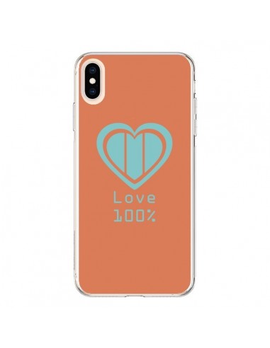 Coque iPhone XS Max Love 100 pour 100 Coeur Amour - Julien Martinez