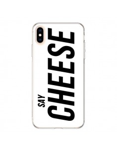 Coque iPhone XS Max Say Cheese Smile Blanc - Jonathan Perez