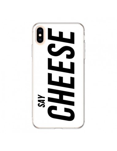 Coque iPhone XS Max Say Cheese Smile Blanc - Jonathan Perez