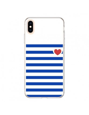 Coque iPhone XS Max Mariniere Coeur - Jonathan...