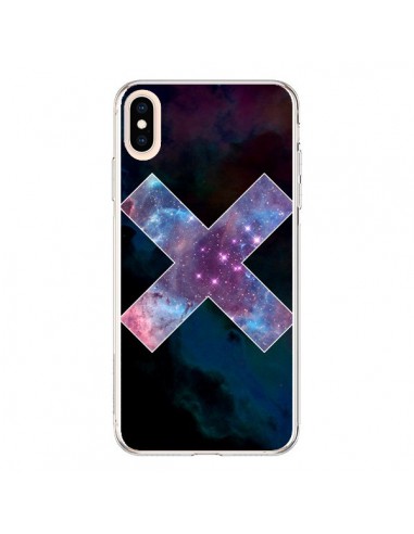 Coque iPhone XS Max Nebula Cross Croix Galaxie - Jonathan Perez