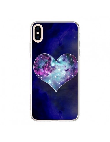Coque iPhone XS Max Nebula Heart Coeur Galaxie - Jonathan Perez