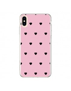 Coque iPhone XS Max Coeurs Roses - Jonathan Perez