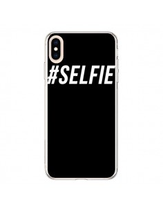 Coque iPhone XS Max Hashtag Selfie Blanc Vertical -...