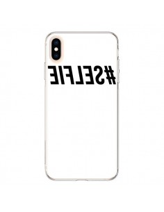 Coque iPhone XS Max Hashtag Selfie Noir Inversé -...