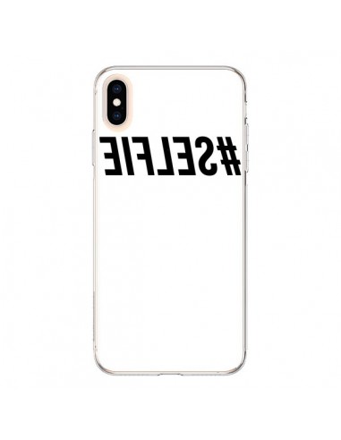 Coque iPhone XS Max Hashtag Selfie Noir Inversé - Jonathan Perez