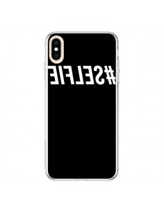 Coque iPhone XS Max Hashtag Selfie Blanc Inversé -...