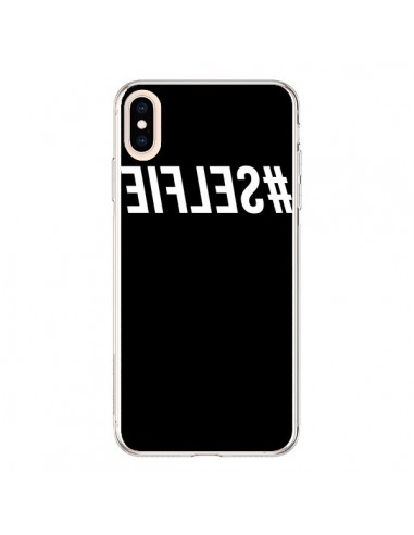 Coque iPhone XS Max Hashtag Selfie Blanc Inversé - Jonathan Perez