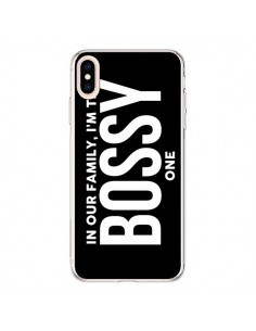 Coque iPhone XS Max In our family i'm the Bossy one -...