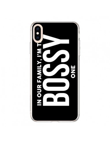 Coque iPhone XS Max In our family i'm the Bossy one - Jonathan Perez