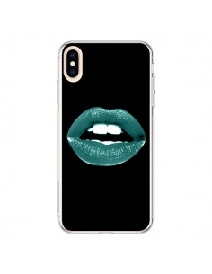 Coque iPhone XS Max Lèvres Bleues - Jonathan Perez