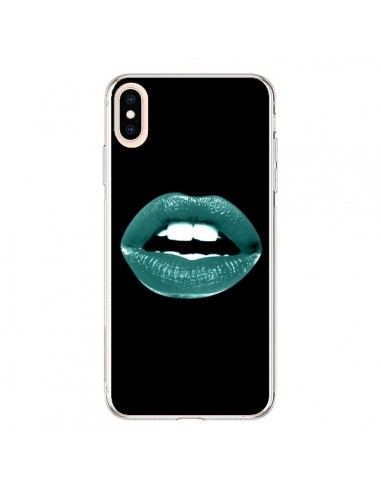 Coque iPhone XS Max Lèvres Bleues - Jonathan Perez