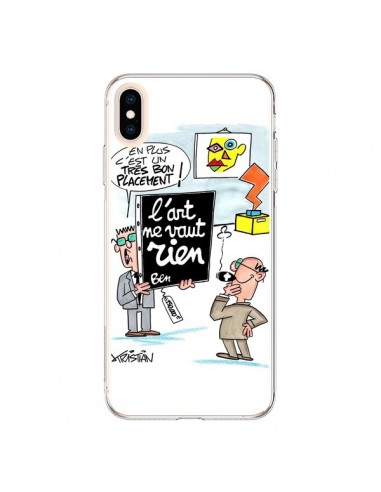 Coque iPhone XS Max L'art ne vaut rien - Kristian