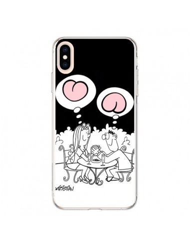 Coque iPhone XS Max L'amour selon homme et femme - Kristian