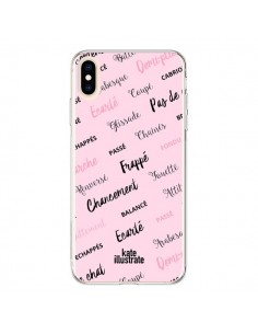 Coque iPhone XS Max Ballerina Ballerine Mots -...