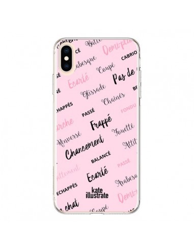 Coque iPhone XS Max Ballerina Ballerine Mots - kateillustrate