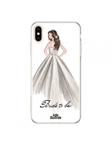 Coque iPhone XS Max Bride To Be Mariée Mariage - kateillustrate