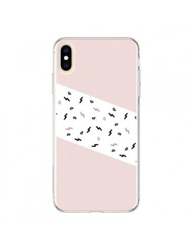 Coque iPhone XS Max Festive Pattern Rose - Koura-Rosy Kane