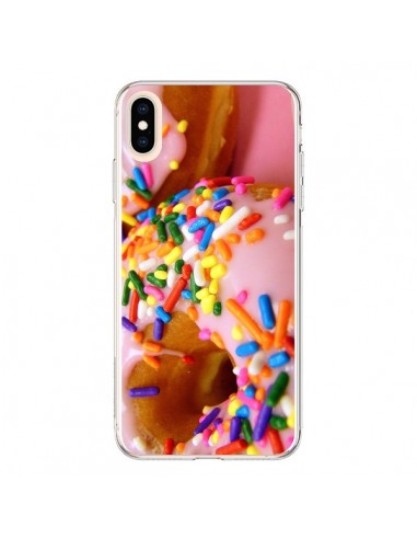 Coque iPhone XS Max Donuts Rose Candy Bonbon - Laetitia