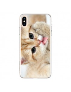 Coque iPhone XS Max Chat Cat Tongue - Laetitia
