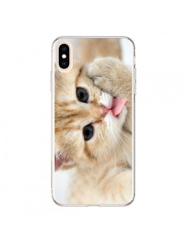 Coque iPhone XS Max Chat Cat Tongue - Laetitia