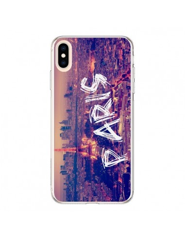 Coque iPhone XS Max Paris Tour Eiffel Tower Nuit - Laetitia