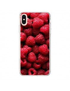 Coque iPhone XS Max Framboise Raspberry Fruit - Laetitia