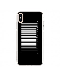 Coque iPhone XS Max Code Barres Blanc - Laetitia