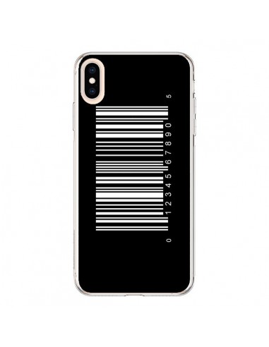 Coque iPhone XS Max Code Barres Blanc - Laetitia