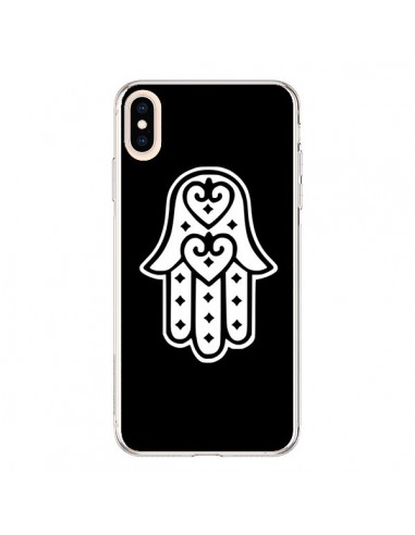 Coque iPhone XS Max Main de Fatma Oeil Noir - Laetitia