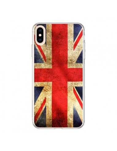 Coque iPhone XS Max Drapeau Angleterre Anglais UK - Laetitia