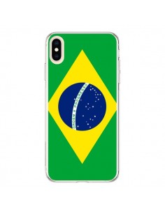 Coque iPhone XS Max Drapeau Brésil Brésilien - Laetitia