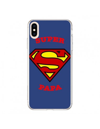 Coque iPhone XS Max Super Papa Superman - Laetitia