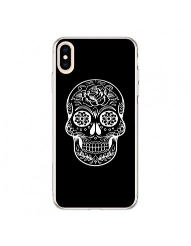 Coque iPhone XS Max Tête de Mort Mexicaine Blanche - Laetitia