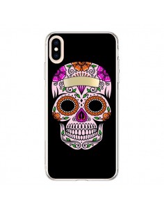 Coque iPhone XS Max Tête de Mort Mexicaine Multicolore -...
