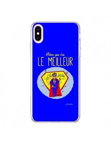 Coque iPhone XS Max Le meilleur Papa Fête des Pères - Leellouebrigitte