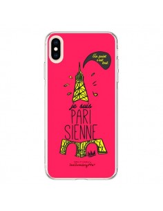 Coque iPhone XS Max Je suis Parisienne La Tour Eiffel...
