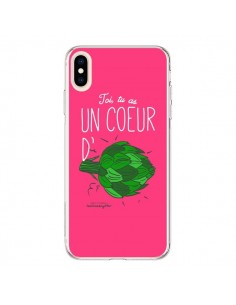 Coque iPhone XS Max Toi tu as un coeur d'artichaut -...