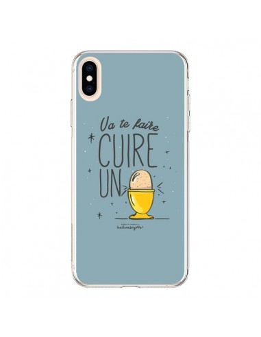 Coque iPhone XS Max Va te faire cuir un oeuf gris - Leellouebrigitte