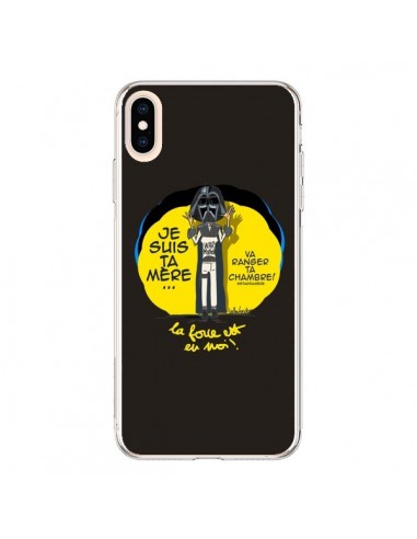 Coque iPhone XS Max Je suis ta mère Va ranger ta chambre Star Wars - Leellouebrigitte