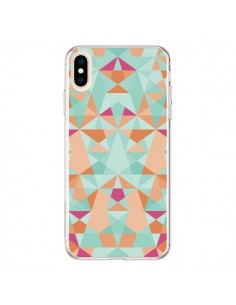 Coque iPhone XS Max Azteque Vert - Leandro Pita